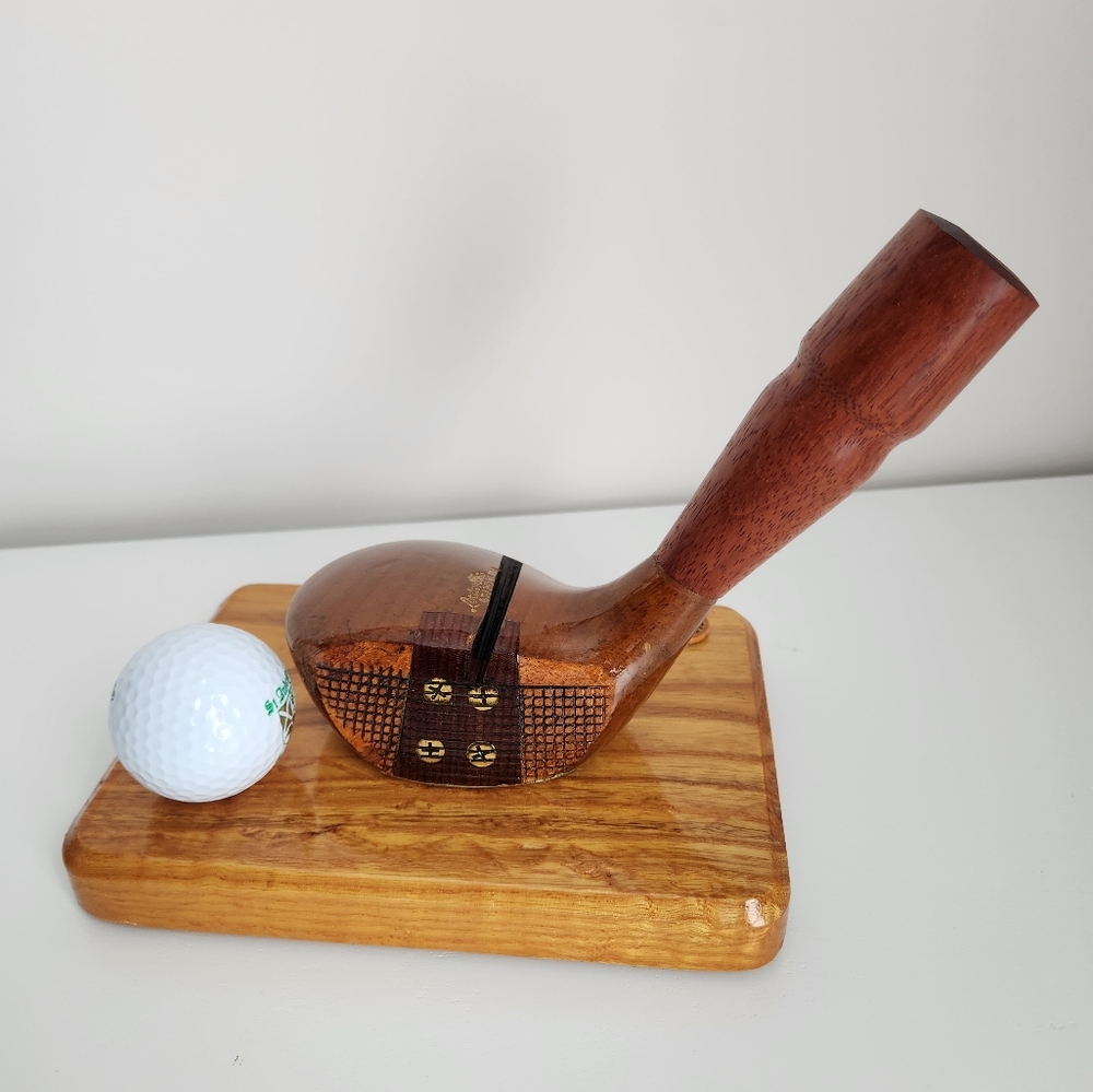 LOUISVILLE grand SLAM Golf Club Pen Business Card holder Saint Andrews Ball Vtg